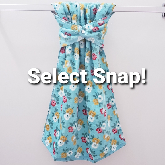 🔷️0994-D✅LAST TWO!✅NEW! Pioneer Woman Hang'N'Snap HAND Towel *Select your snap - Picture 9 of 12